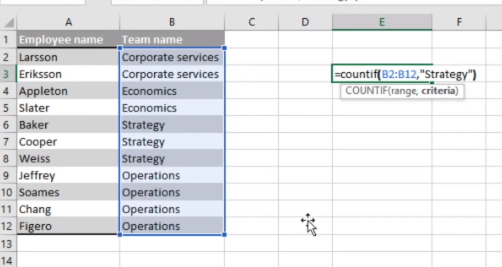 Excel-CountIf