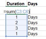 Excel-Duration-Days
