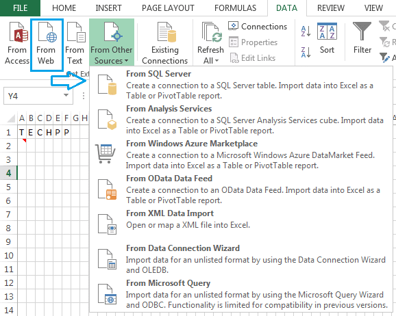 Import data from web page and several other sources. Import-Data-Web-Page-Other-Sources.