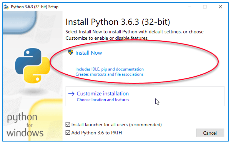  Installing -Python