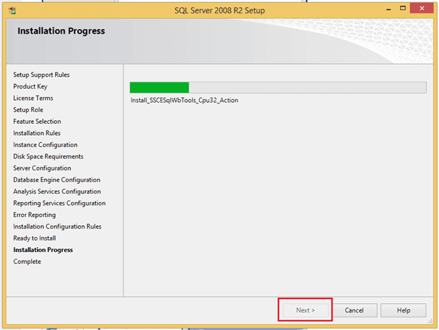 Installation-Progress