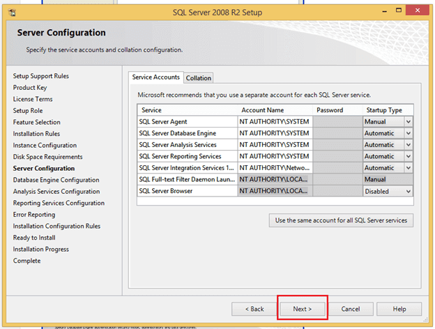 Server-Configuration